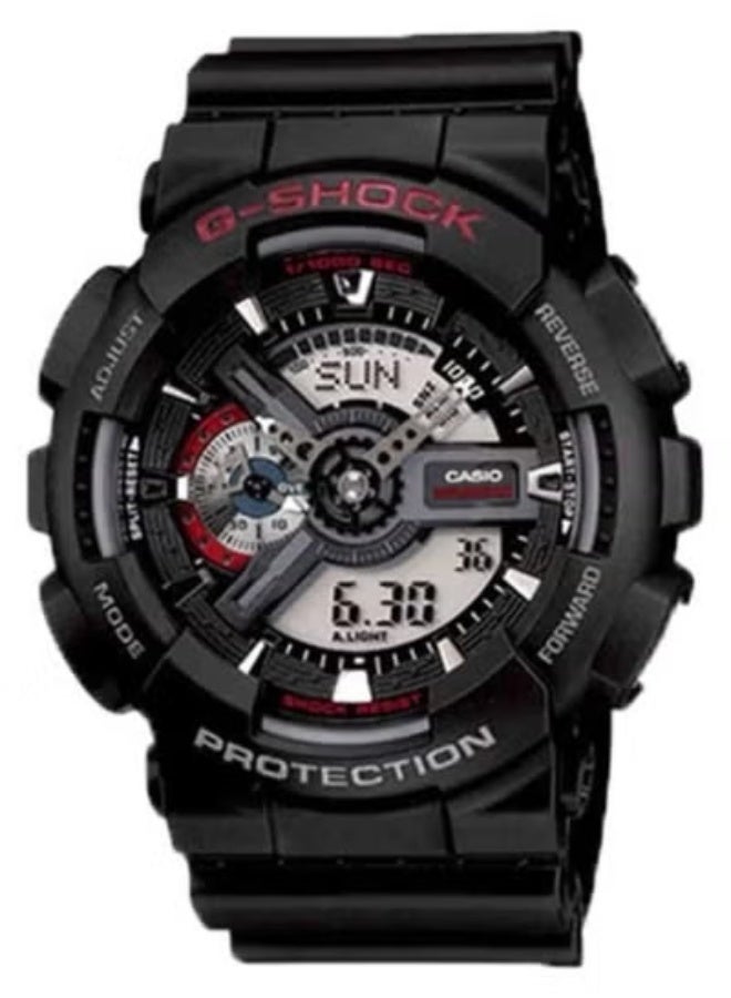 ايديفيس كاسيو ساعة جي شوك أسود للرجال أزياء أنالوج ديجيتال كوارتز GA-110 - Image 1